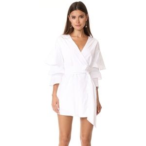 Endless Rose Dresses - Endless Rose tiered bell sleeve poplin wrap dress Endless Rose Dresses - Endless Rose tiered bell sleeve poplin wrap dress